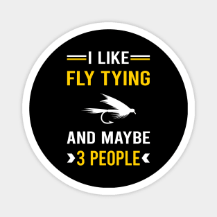 3 People Fly Tying Magnet